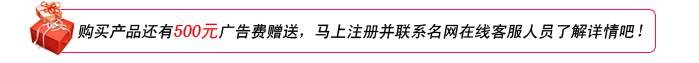 购买产品送500元google广告费